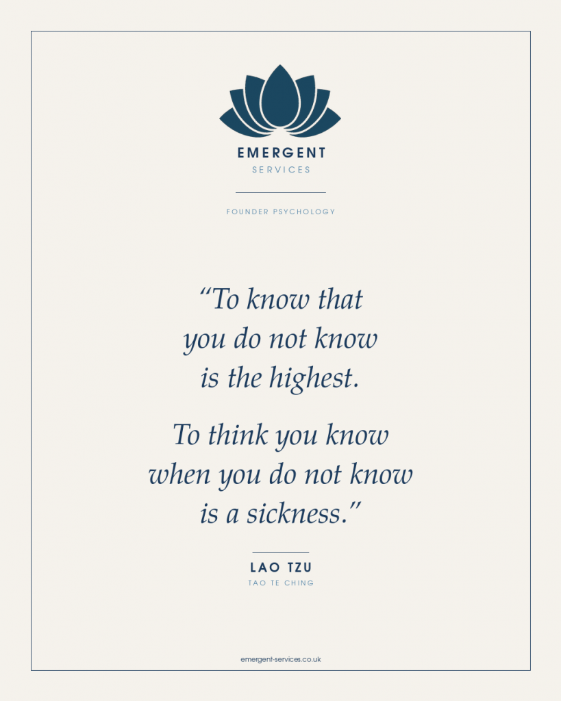 The Art of Not Knowing